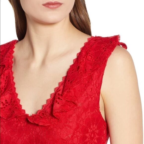 Speechless red ruffle skater dress- Nordstrom - Picture 7 of 8